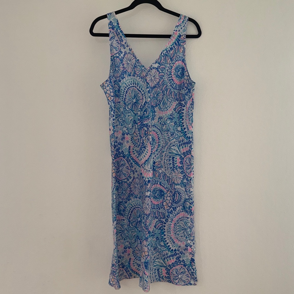 Lily Pulitzer Florin Linen Dress - Size Large - Picture 5 of 10
